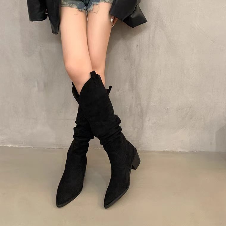 Long boots 2026 French retro c - Knee High Sock Women ulasan dan harga
