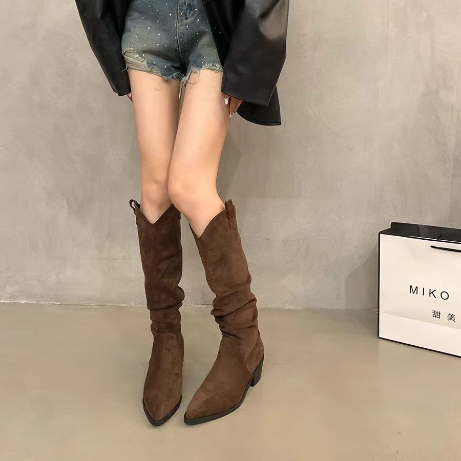 Long boots 2026 French retro c - Knee High Sock Women ulasan dan harga