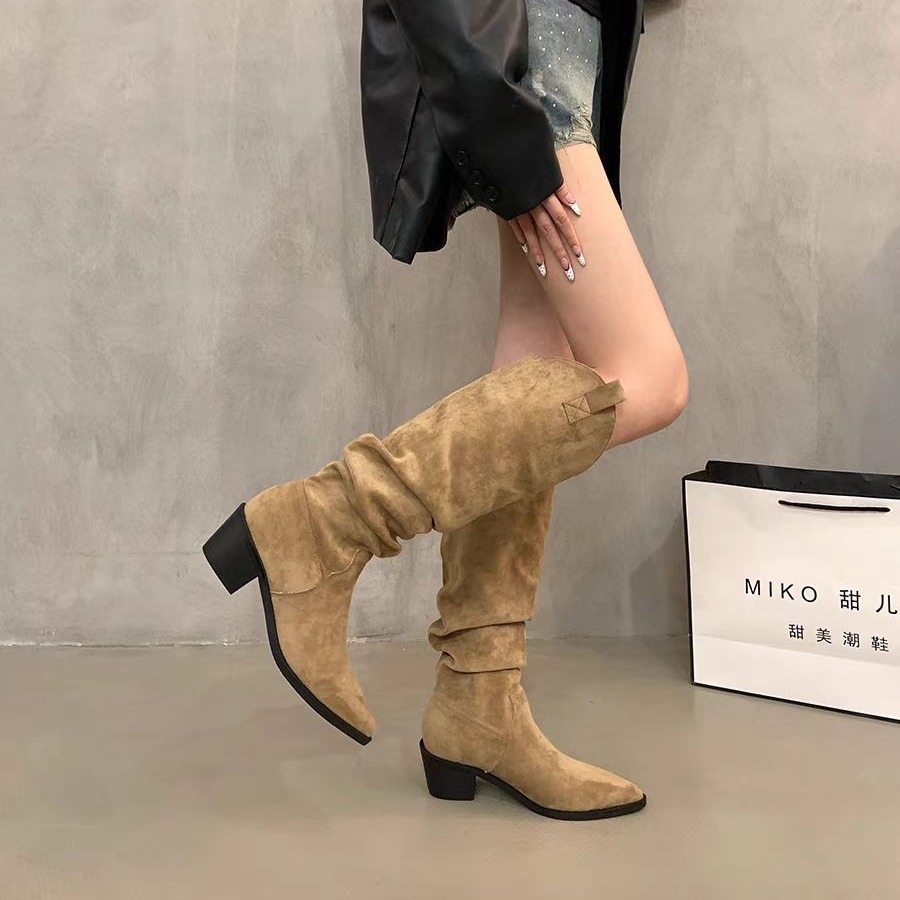 Long boots 2026 French retro c - Knee High Sock Women ulasan dan harga
