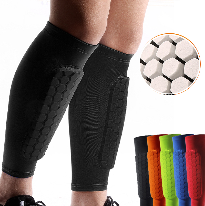 1Pcs Football Shin Guard Socks - Compression Sleeve Calf ulasan dan harga