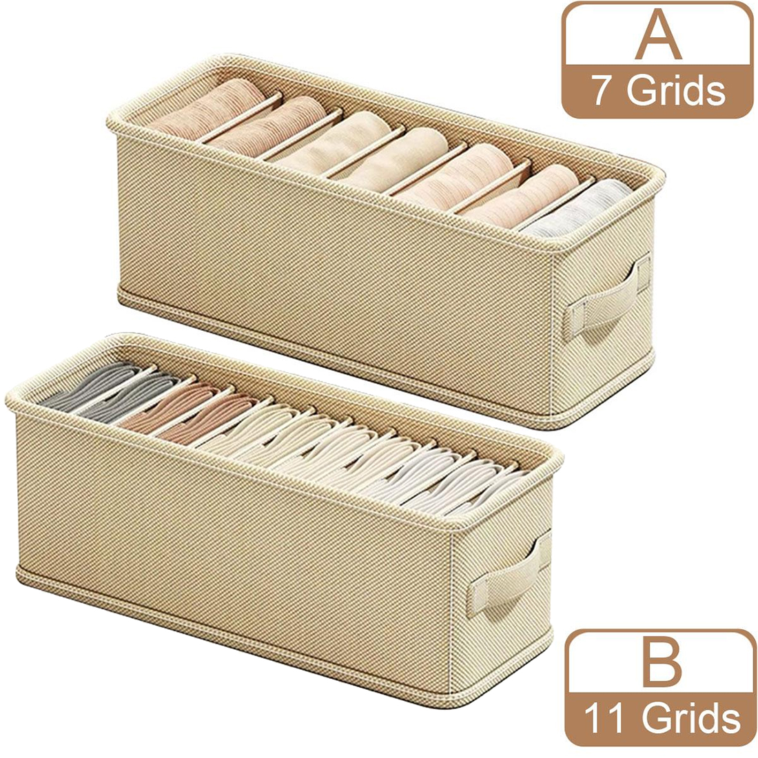 6/7 Grids Drawer Organizer Bra - Sock Organizer Tray ulasan dan harga