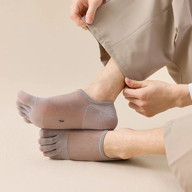 5 Pairs Man Summer Thin Toe So - Ankle Sock Low Cut ulasan dan harga