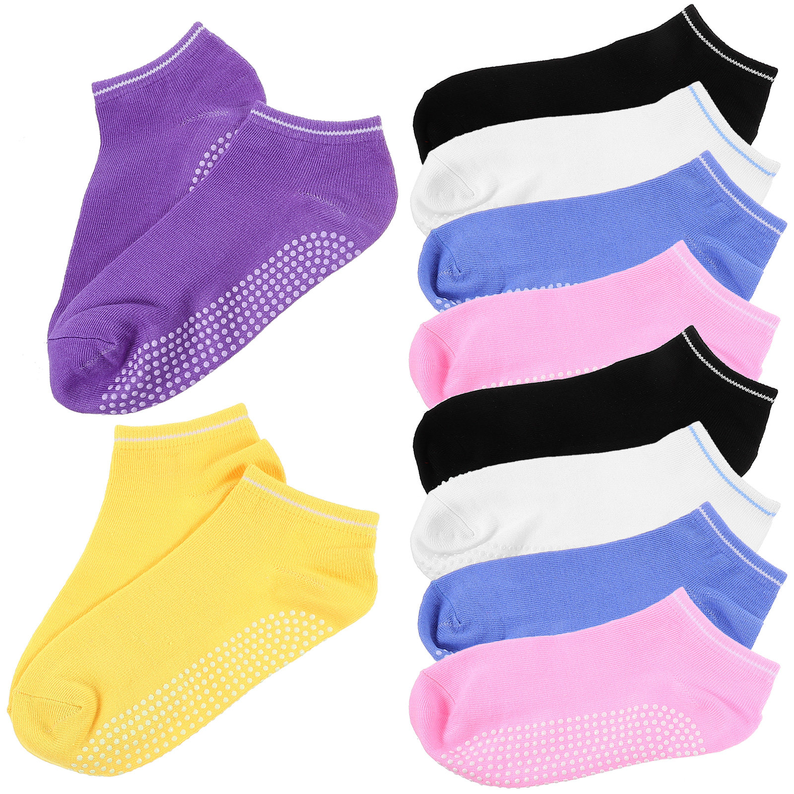6Pairs Breathable Anti-Slip Yo - Grip Sock Yoga ulasan dan harga
