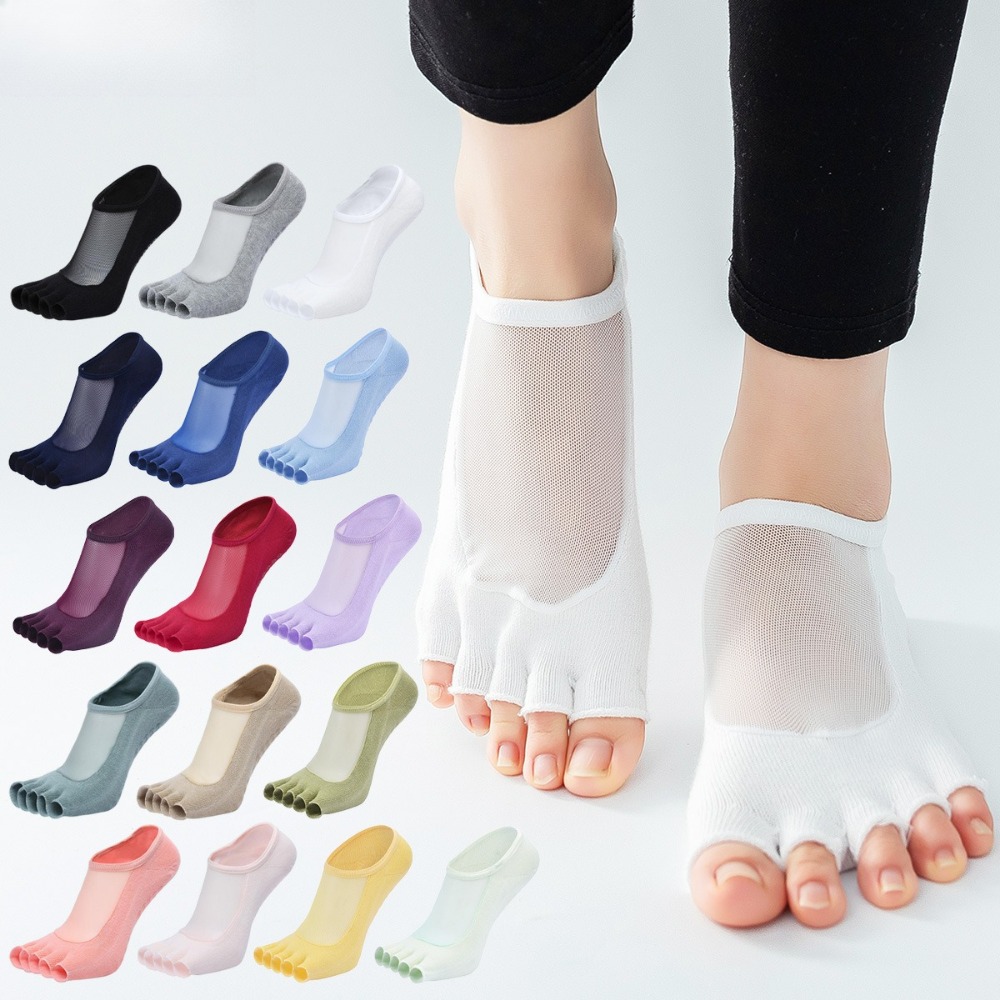 Mesh Split Toe Half Finger Yog - Toe Sock Split ulasan dan harga