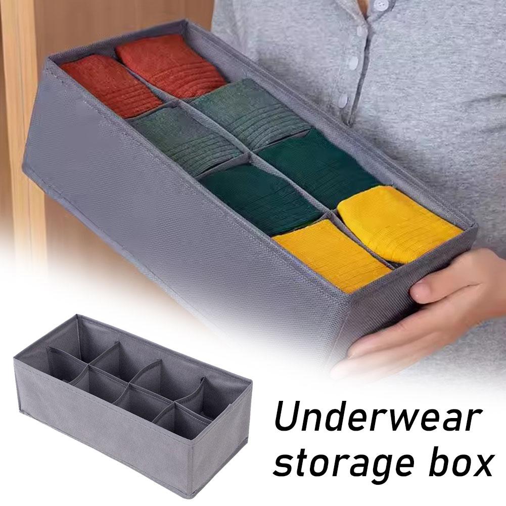 6/7/8/24 Grids Foldable Fabric - Sock Organizer Tray ulasan dan harga