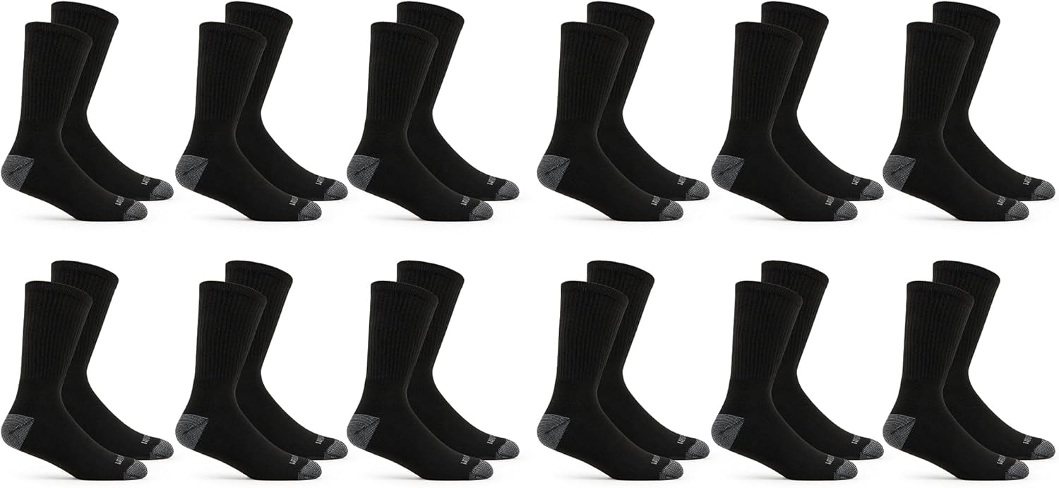 Men's Dual Defense Crew Socks  - Cotton Crew Sock Pack ulasan dan harga