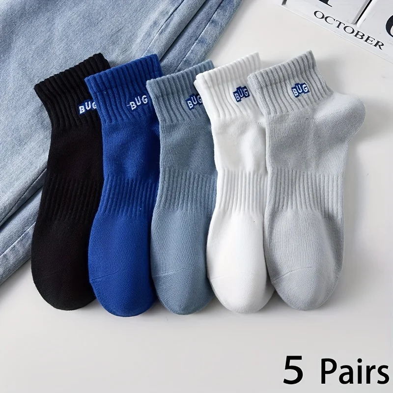 5 Pairs Men's Ankle Socks, Sol - Ankle Sock Low Cut ulasan dan harga