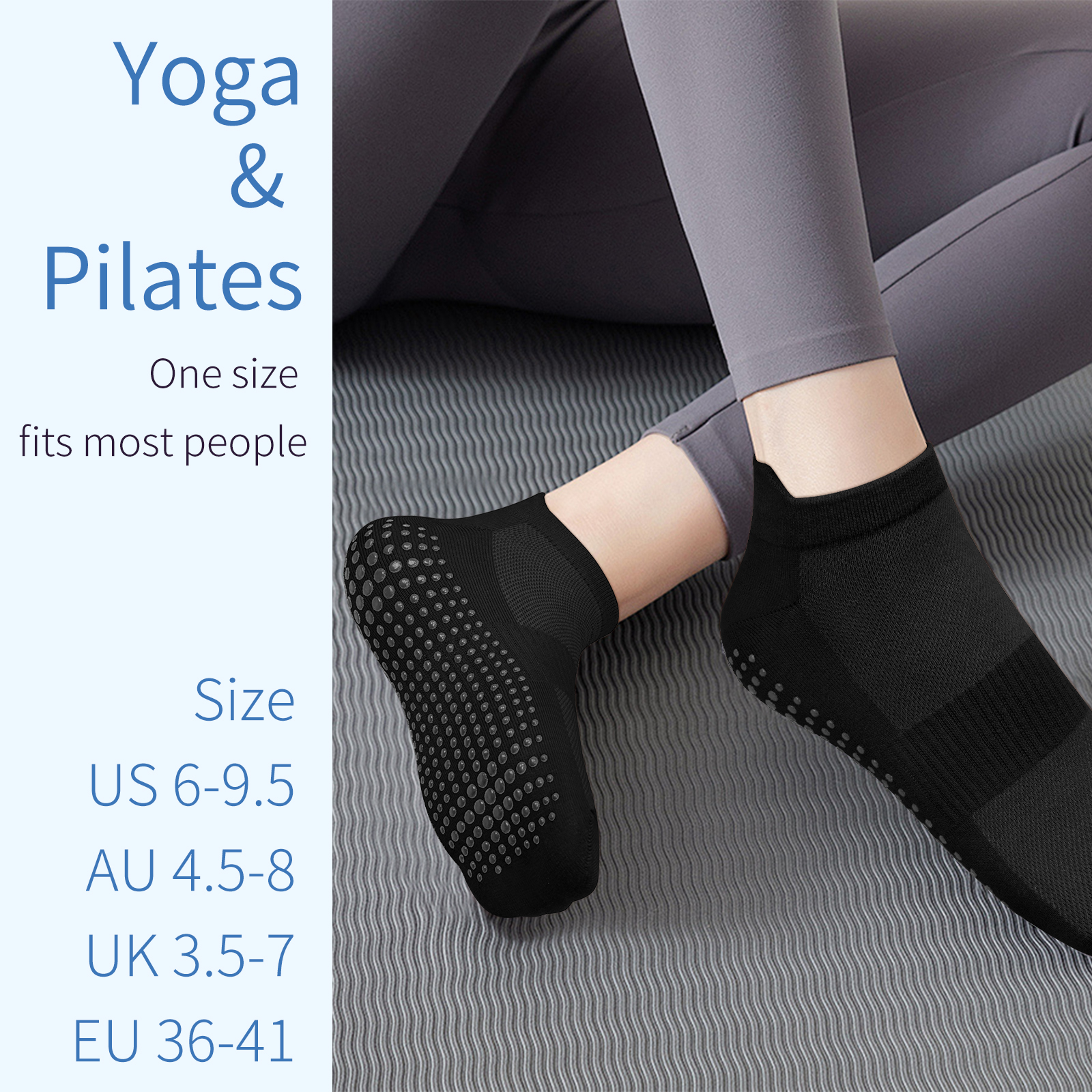 3 Pairs Yoga Socks Women Cotto - No Show Sock Women ulasan dan harga