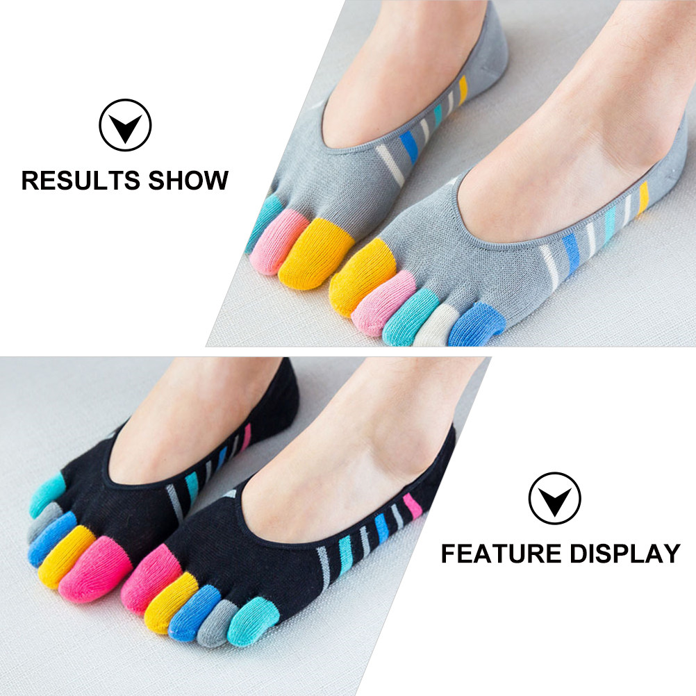 5Pairs Women Finger Toe Socks  - Invisibility Sock Loafer ulasan dan harga