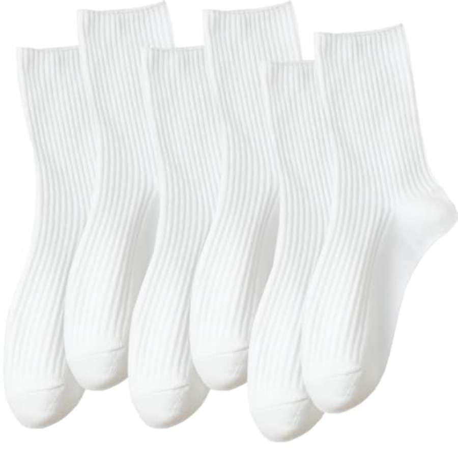 DOKUTOKU Womens Crew Socks Siz - Cotton Crew Sock Pack ulasan dan harga