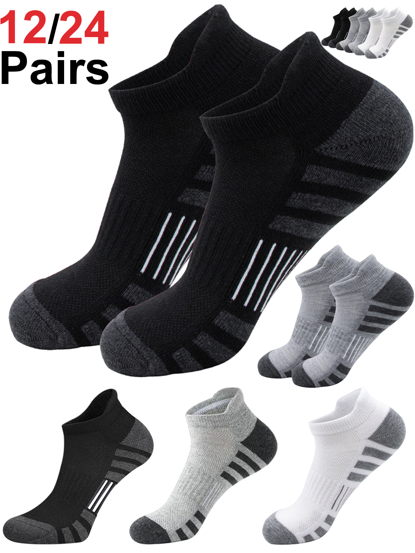 Unisex Cushioned Breathable An - Athletic Sock Cushion ulasan dan harga